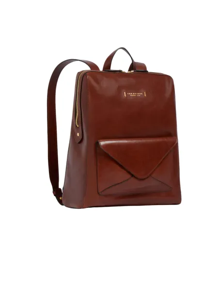 The Bridge Frida großer Damen Leder Rucksack, braun