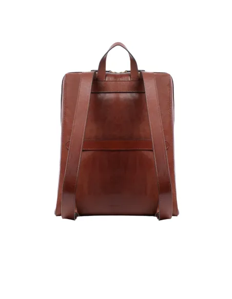 The Bridge Frida large women's leather backpack, brown