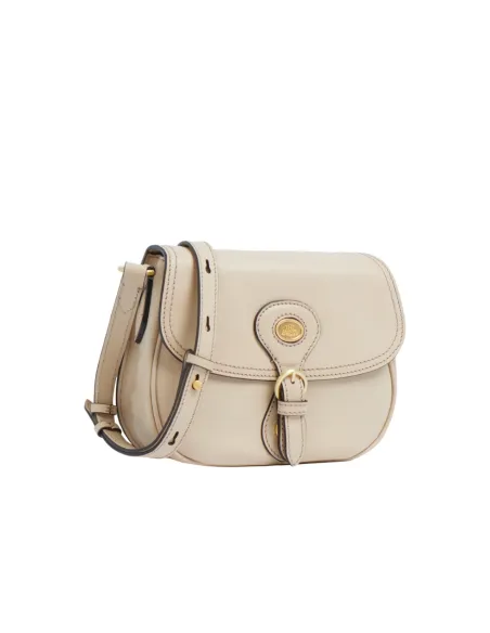 Borsa a tracolla con patta The Bridge Isadora, crema