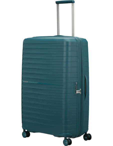 Großer erweiterbarer Trolley American Tourister Fastforward, Totally Teal