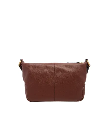 The Bridge Letizia leather crossbody bag, brown