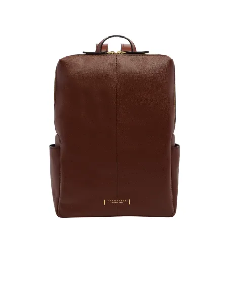 The Bridge Letizia large women's leather backpack, brown