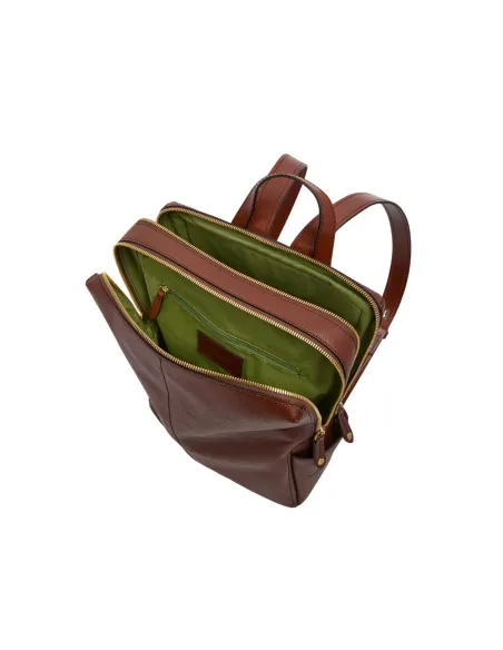 The Bridge Letizia large women's leather backpack, brown