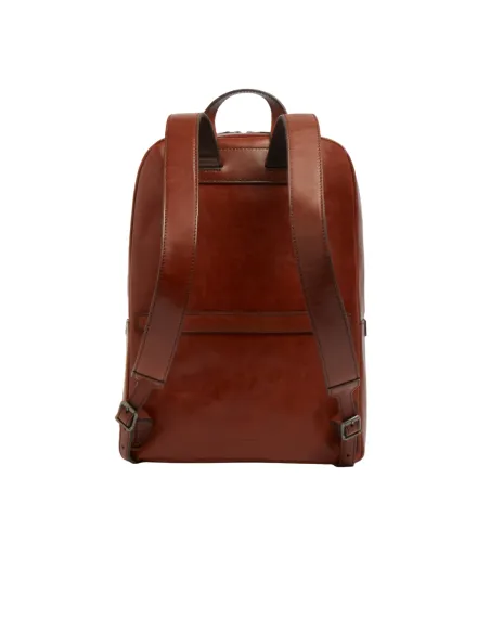 The Bridge Galileo leather laptop backpack