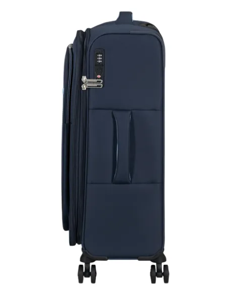 Medium Expandable Trolley 4 Wheels American Tourister Cloudrider, Sky Navy