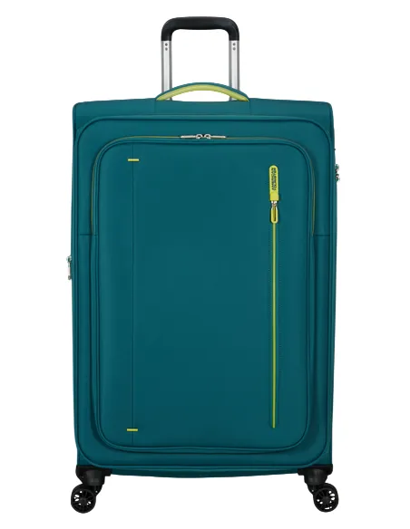 Grosser Erweiterbarer Trolley 4 Rollen American Tourister Cloudrider, misty teal