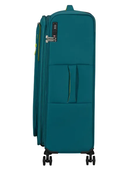 Grosser Erweiterbarer Trolley 4 Rollen American Tourister Cloudrider, misty teal