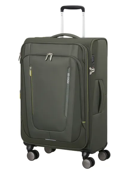 Trolley medio espandibile American Tourister Wanderlite, dark khaki