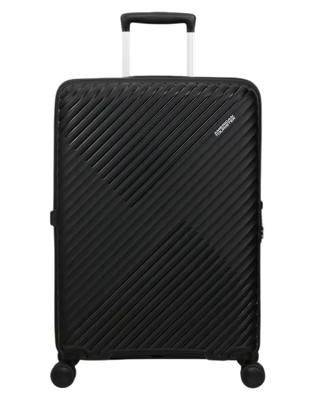 Medium Expandable Polypropylene Trolley 4 Wheels American Tourister Diablast, black code