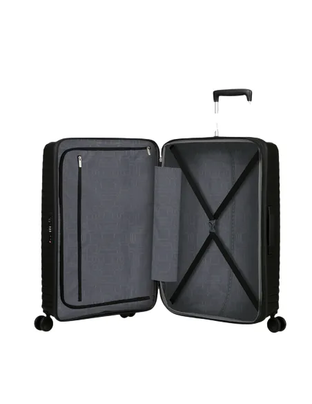 Medium Expandable Polypropylene Trolley 4 Wheels American Tourister Diablast, black code