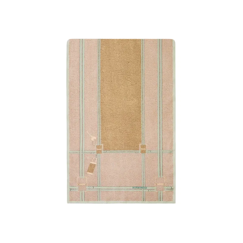 Borbonese Schal mit Schloss-Muster, sand