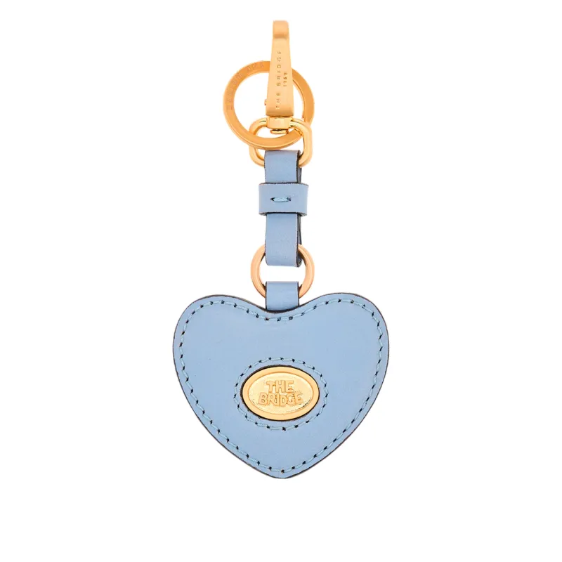 The Bridge heart keyring, light blue