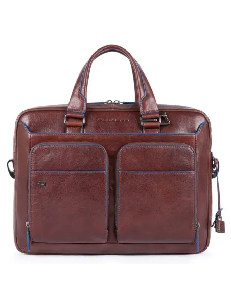 Piquadro B2S Two-handled briefcase with double pocket