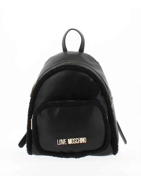 Love Moschino zaino donna con inserti in pelliccia