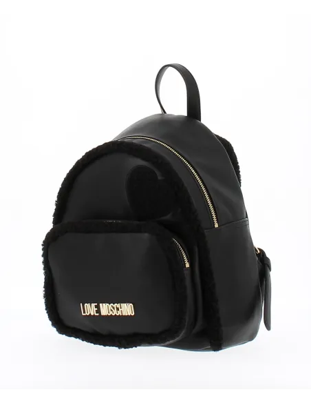 Love Moschino zaino donna con inserti in pelliccia