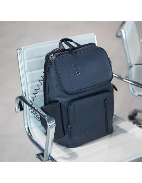 Piquadro collezione Hakone zaino Fast-Check  in pelle porta computer