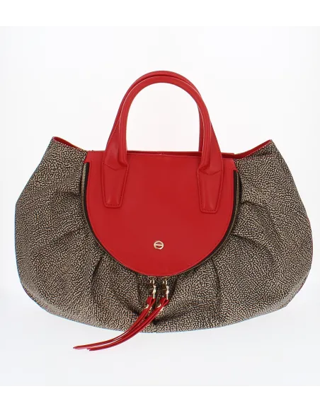 Borsa in tessuto e pelle Borbonese