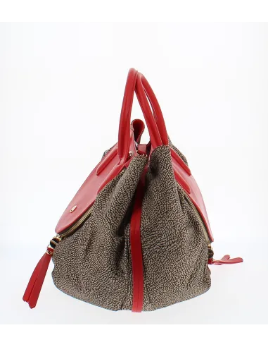 Borsa in tessuto e pelle Borbonese