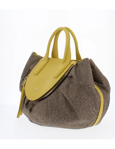 Borsa in tessuto e pelle Borbonese