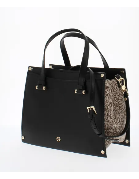 Borsa a mano con tracolla removibile Borbonese