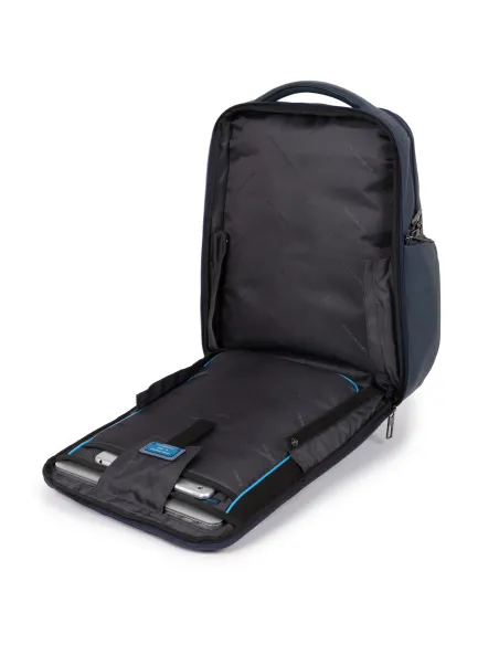 Piquadro Akron Lederrucksack mit Anti-Diebstahl-Kordel