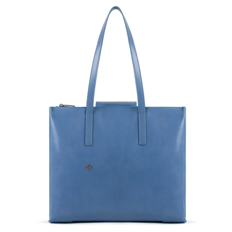 Piquadro Leather Shopping Bag