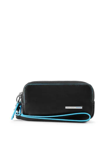 Pochette mini a due comparti Blue Square