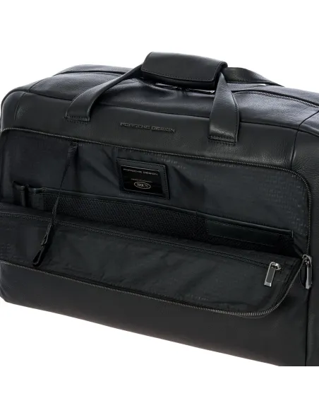 Porsche Design Seesack aus leder mit Reißverschlussöffnung