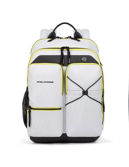 Computer backpack in recycled fabric Otello