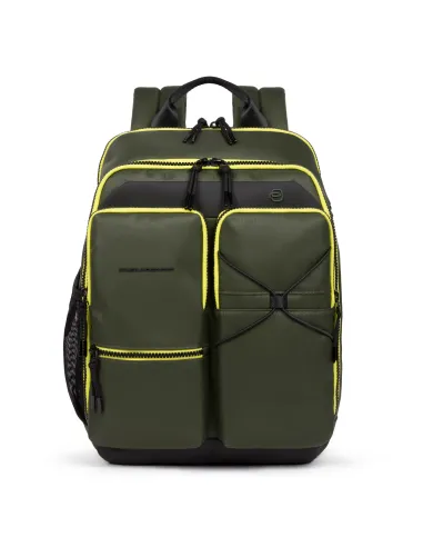 Computer backpack in recycled fabric...