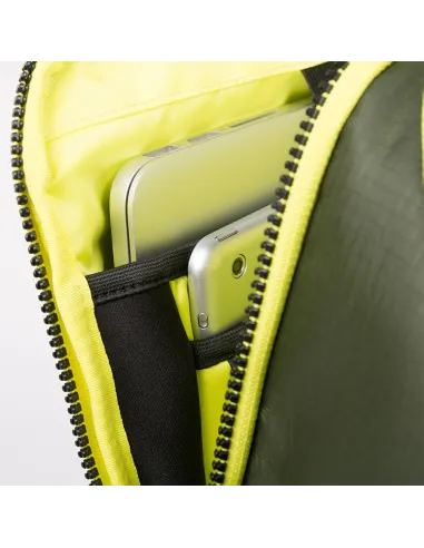 Computer backpack in recycled fabric...