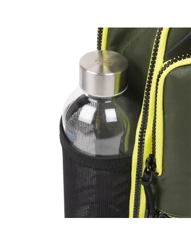 Computer backpack in recycled fabric...