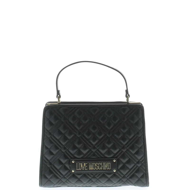 Borsa un manico trapuntata Love Moschino bianca 2