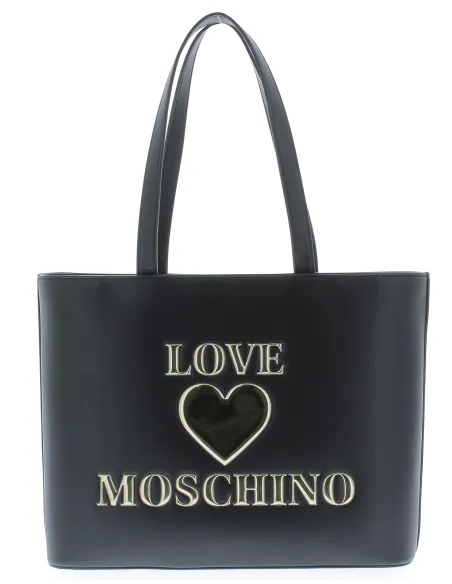 Shopping Bag Love Moschino con cuore JC4051PP1CLF0 nera