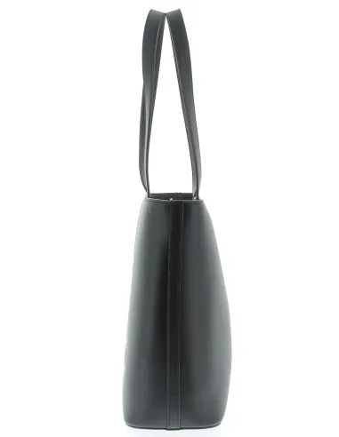 Shopping Bag Love Moschino nera con cuore JC4051PP1CLF0 laterale