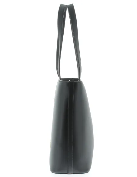 Shopping Bag Love Moschino nera con cuore JC4051PP1CLF0 laterale