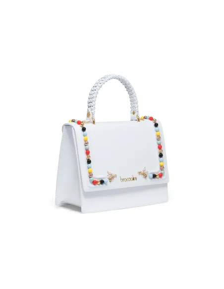 Braccialini Penelope handbag B15064 PP white lateral view