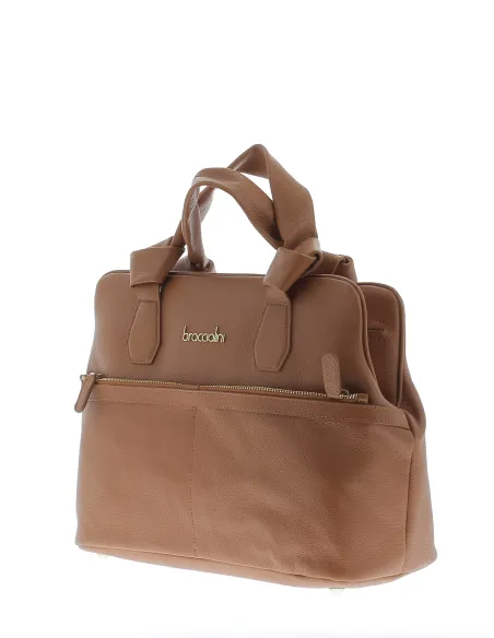 Borsa a mano Nora Braccialini B15010 PP cuoio dettagli