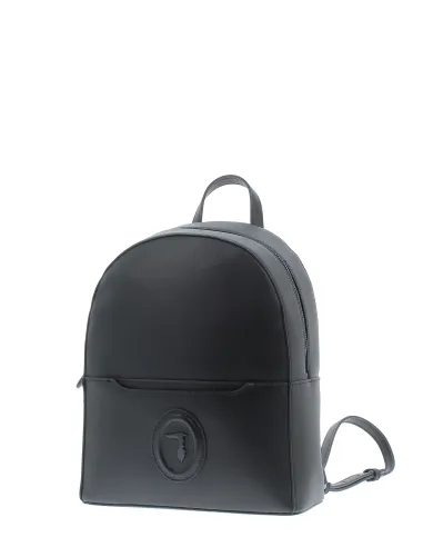 Zainetto Trussardi con logo ed apertura con zip nero 75B01126 9Y099999 laterale