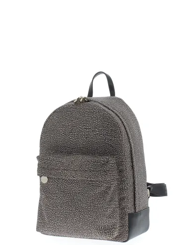 Zaino Borbonese 934105I15 op naturale-nero dettagli