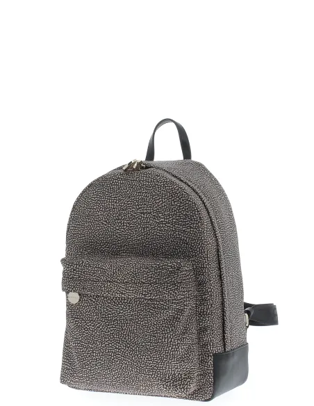 Zaino Borbonese 934105I15 op naturale-nero dettagli
