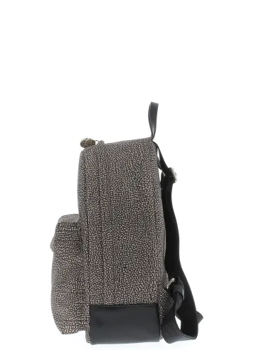 Zaino Borbonese 934105I15 op naturale-nero laterale