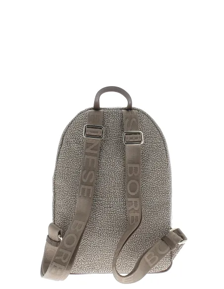 Zaino Borbonese con tasca frontale 934105I15 beige-marrone laterale dettagli