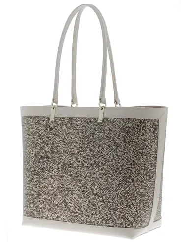 Shopping grande Borbonese graffiti beige