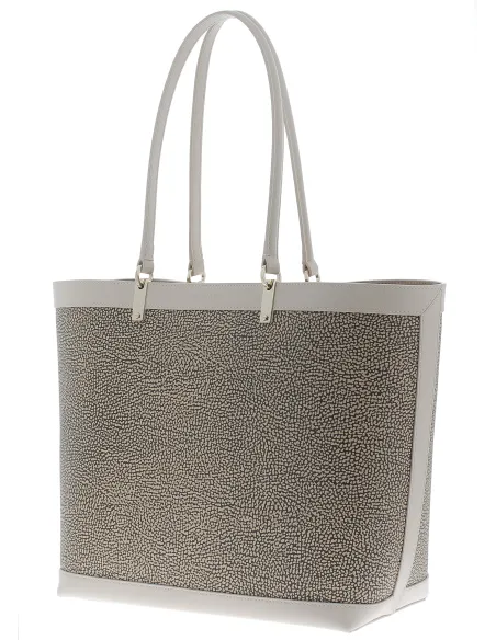 Shopping grande Borbonese graffiti beige