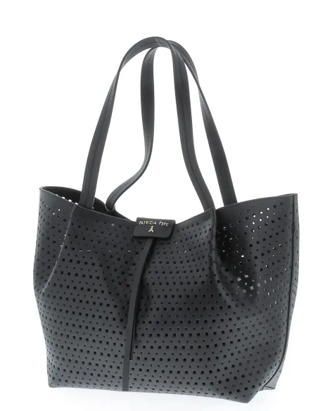Shopping in pelle traforata Patrizia Pepe