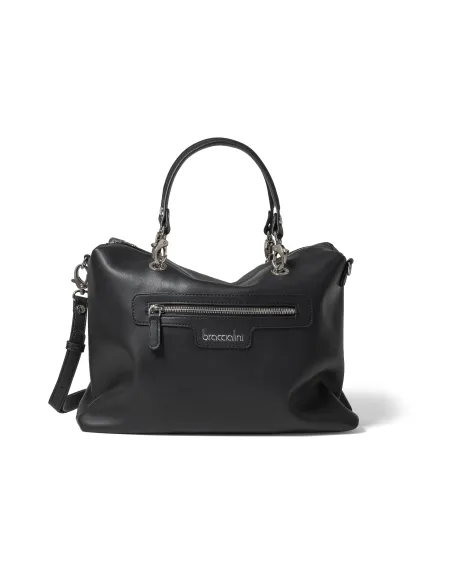 Borsa a mano reversibile Braccialini Jennifer nera B14851 TY