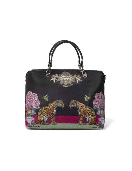Borsa a mano reversibile Braccialini Jennifer nera B14851 TY REVERSE