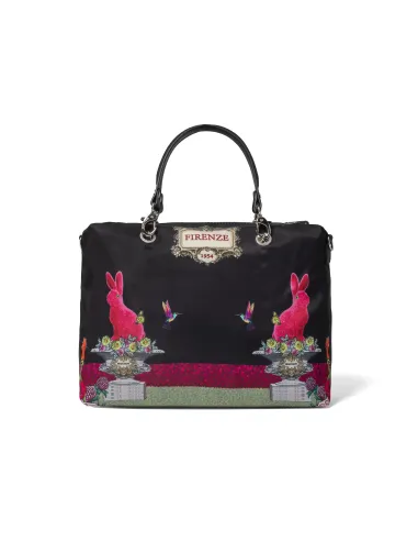 Borsa a mano reversibile Braccialini Jennifer nera B14851 TY REVERSE POSTERIORE