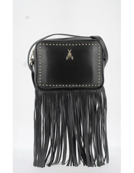 Patrizia Pepe Crossbody bag with leather fringe
